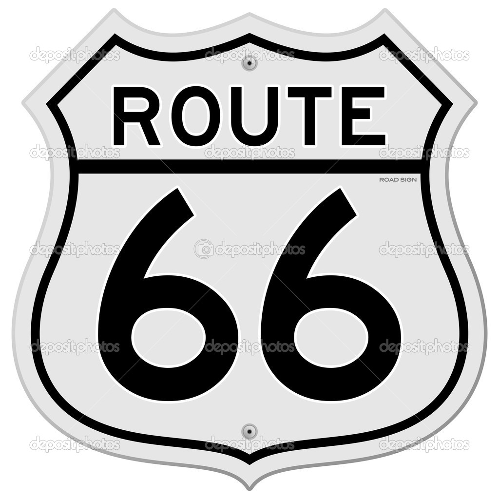ROUTE 66 ROAD VECTOR SIGN Logo photo - 1