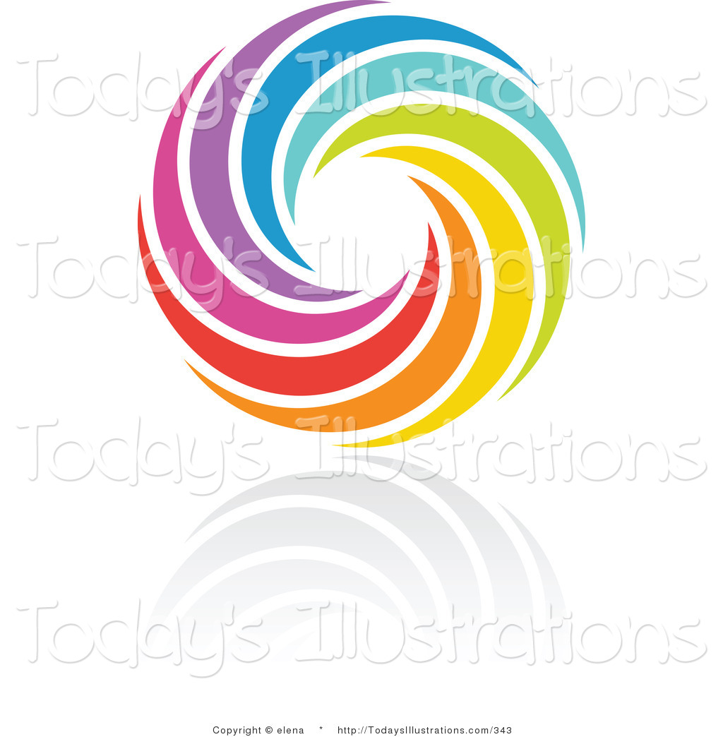 Rainbow Circle Logo Template photo - 1