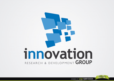 Rectangles Screens Innovation Logo Template photo - 1