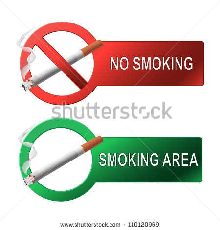 SMOKING AREA VECTOR SIGN Logo photo - 1
