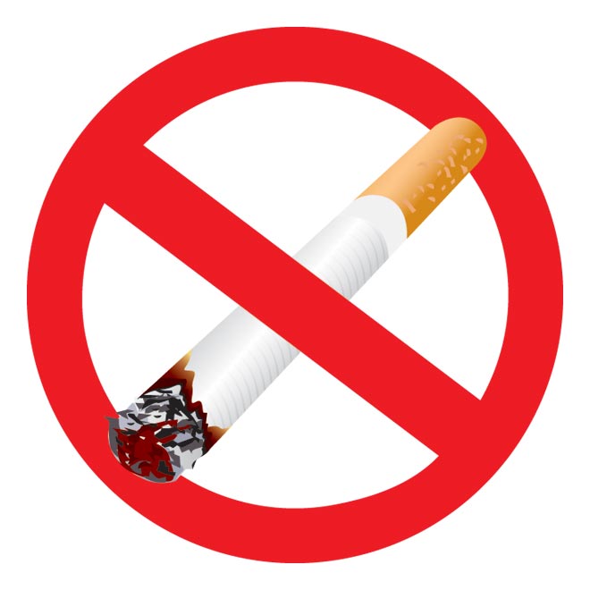 SMOKING FORBIDDEN VECTOR SIGN Logo photo - 1