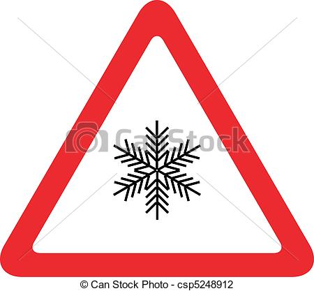 SNOW ON THE ROAD VECTOR SIGN Logo photo - 1