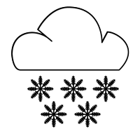 SNOWFALL WEATHER VECTOR SYMBOL Logo photo - 1