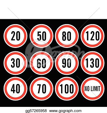 SPEED LIMIT 15 MILES VECTOR SIGN Logo photo - 1