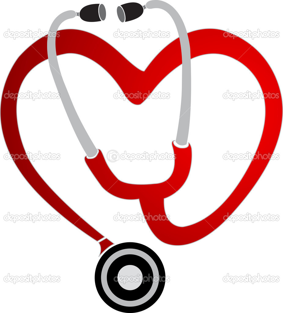 Stethoscope with Heart Logo photo - 1
