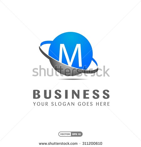 Swoosh and Globe Logo Template photo - 1