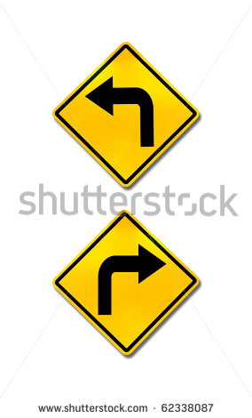 TURN LEFT AHEAD ROAD SIGN Logo photo - 1