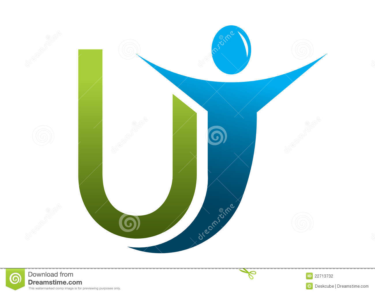 U V Letter Logo Template photo - 1